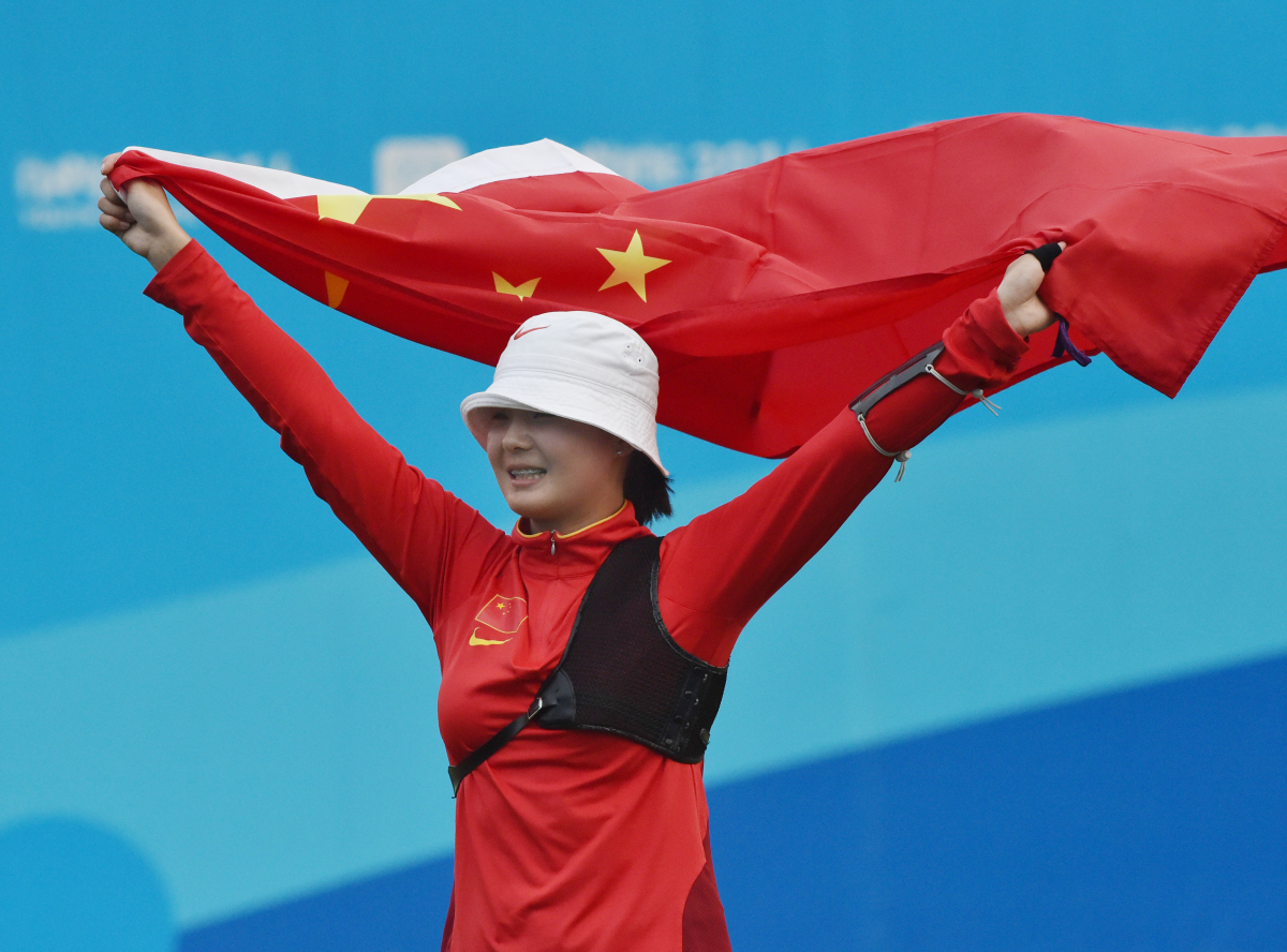 亚洲射箭选手稳定发挥，跻身前三